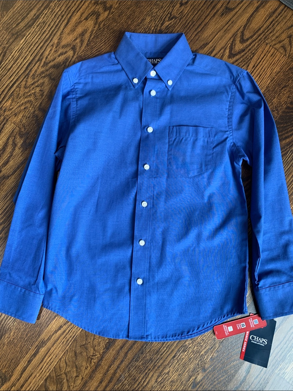 NWT Chaps Boys Button-Down Shirt in Royal Blue - Boys 8